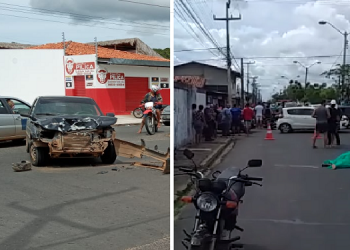 Colisão entre carro e moto deixa mulher morta na Avenida Zequinha Freire